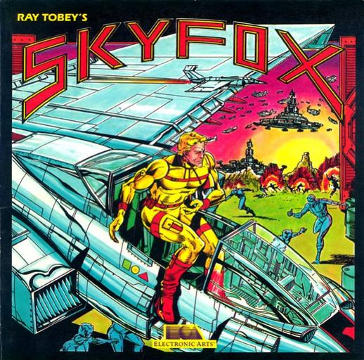 Skyfox box art for Amiga
